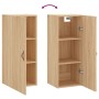 Armario de pared roble Sonoma 34,5x34x90 cm de , Aparadores - Ref: Foro24-828831, Precio: 51,26 €, Descuento: %