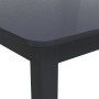 Mesa de comedor de madera maciza de caucho negro 114x71x75 cm en Mesas de comedor | Comprar online en Foru.es