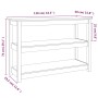 Mesa consola de madera maciza de pino marrón miel 110x40x74 cm de , Mesas auxiliares - Ref: Foro24-821667, Precio: 83,20 €, D...