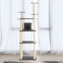 Rascador para gatos con postes de sisal gris oscuro 171 cm de , Mobiliario para gatos - Ref: Foro24-171487, Precio: 78,70 €, ...