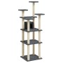 Rascador para gatos con postes de sisal gris oscuro 171 cm de , Mobiliario para gatos - Ref: Foro24-171487, Precio: 78,70 €, ...