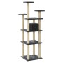 Rascador para gatos con postes de sisal gris oscuro 171 cm de , Mobiliario para gatos - Ref: Foro24-171487, Precio: 78,70 €, ...