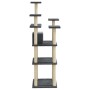 Rascador para gatos con postes de sisal gris oscuro 171 cm de , Mobiliario para gatos - Ref: Foro24-171487, Precio: 78,70 €, ...