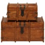 Juego de cofres 2 piezas madera maciza de acacia acabado miel de , Baúles para el ajuar - Ref: Foro24-245656, Precio: 300,78 ...