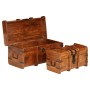 Juego de cofres 2 piezas madera maciza de acacia acabado miel de , Baúles para el ajuar - Ref: Foro24-245656, Precio: 300,78 ...