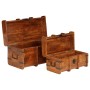 Juego de cofres 2 piezas madera maciza de acacia acabado miel de , Baúles para el ajuar - Ref: Foro24-245656, Precio: 300,78 ...