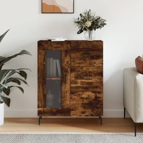 Aparador de madera de ingeniería roble ahumado 69,5x34x90 cm de , Aparadores - Ref: Foro24-828065, Precio: 101,89 €, Descuent...