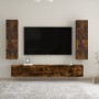 Muebles TV de pared 2 uds color roble ahumado 30,5x30x110 cm de , Muebles TV - Ref: Foro24-826677, Precio: 83,01 €, Descuento: %