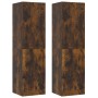 Muebles TV de pared 2 uds color roble ahumado 30,5x30x110 cm de , Muebles TV - Ref: Foro24-826677, Precio: 83,01 €, Descuento: %