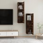Muebles TV de pared 2 uds color roble ahumado 30,5x30x110 cm de , Muebles TV - Ref: Foro24-826677, Precio: 83,01 €, Descuento: %