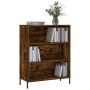 Estantería madera de ingeniería roble ahumado 69,5x32,5x90 cm de , Aparadores - Ref: Foro24-828377, Precio: 60,45 €, Descuent...