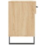 Banco zapatero madera de ingeniería roble Sonoma 102x35x55 cm de , Zapateros y organizadores de calzado - Ref: Foro24-829767,...
