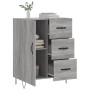 Aparador de madera de ingeniería gris Sonoma 69,5x34x90 cm de , Aparadores - Ref: Foro24-827914, Precio: 93,35 €, Descuento: %
