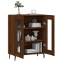 Aparador de madera de ingeniería marrón roble 69,5x34x90 cm de , Aparadores - Ref: Foro24-827811, Precio: 96,06 €, Descuento: %