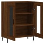 Aparador de madera de ingeniería marrón roble 69,5x34x90 cm de , Aparadores - Ref: Foro24-827811, Precio: 96,06 €, Descuento: %