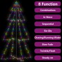 Árbol de Navidad 300 luces LED interior y exterior 120x220 cm de , Arboles de navidad - Ref: Foro24-328590, Precio: 70,54 €, ...