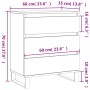 Aparador de madera contrachapada gris Sonoma 60x35x70 cm de , Aparadores - Ref: Foro24-827194, Precio: 75,06 €, Descuento: %