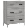 Aparador de madera de ingeniería gris Sonoma 69,5x34x90 cm de , Aparadores - Ref: Foro24-827858, Precio: 105,56 €, Descuento: %