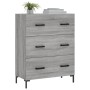Aparador de madera de ingeniería gris Sonoma 69,5x34x90 cm de , Aparadores - Ref: Foro24-827858, Precio: 105,56 €, Descuento: %