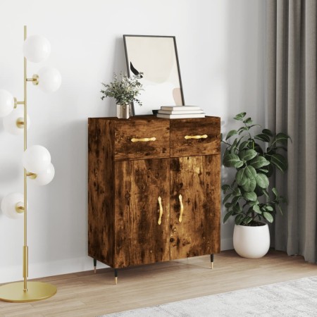 Aparador de madera de ingeniería roble ahumado 69,5x34x90 cm de , Aparadores - Ref: Foro24-827961, Precio: 83,85 €, Descuento: %