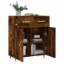 Aparador de madera de ingeniería roble ahumado 69,5x34x90 cm de , Aparadores - Ref: Foro24-827961, Precio: 83,85 €, Descuento: %