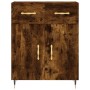 Aparador de madera de ingeniería roble ahumado 69,5x34x90 cm de , Aparadores - Ref: Foro24-827961, Precio: 83,85 €, Descuento: %