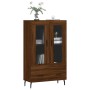 Aparador alto madera de ingeniería roble marrón 69,5x31x115 cm de , Aparadores - Ref: Foro24-828323, Precio: 98,13 €, Descuen...