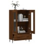 Aparador alto madera de ingeniería roble marrón 69,5x31x115 cm de , Aparadores - Ref: Foro24-828323, Precio: 98,13 €, Descuen...