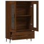 Aparador alto madera de ingeniería roble marrón 69,5x31x115 cm de , Aparadores - Ref: Foro24-828323, Precio: 98,13 €, Descuen...