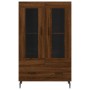 Aparador alto madera de ingeniería roble marrón 69,5x31x115 cm de , Aparadores - Ref: Foro24-828323, Precio: 98,13 €, Descuen...
