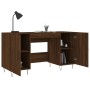 Escritorio madera de ingeniería roble marrón 140x50x75 cm de , Escritorios - Ref: Foro24-829547, Precio: 122,26 €, Descuento: %