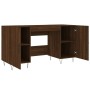Escritorio madera de ingeniería roble marrón 140x50x75 cm de , Escritorios - Ref: Foro24-829547, Precio: 122,26 €, Descuento: %