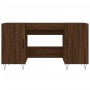 Escritorio madera de ingeniería roble marrón 140x50x75 cm de , Escritorios - Ref: Foro24-829547, Precio: 122,26 €, Descuento: %