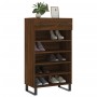 Zapatero madera de ingeniería roble marrón 60x35x105 cm de , Armarios y almacenamiento - Ref: Foro24-829643, Precio: 82,81 €,...