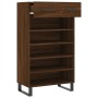 Zapatero madera de ingeniería roble marrón 60x35x105 cm de , Armarios y almacenamiento - Ref: Foro24-829643, Precio: 82,81 €,...