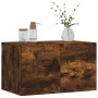 Armario de pared madera ingeniería roble ahumado 60x36,5x35 cm de , Taquillas y armarios de almacenamiento - Ref: Foro24-8300...