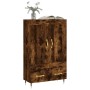 Aparador alto madera de ingeniería roble ahumado 69,5x31x115 cm de , Aparadores - Ref: Foro24-830305, Precio: 83,47 €, Descue...