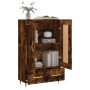 Aparador alto madera de ingeniería roble ahumado 69,5x31x115 cm de , Aparadores - Ref: Foro24-830305, Precio: 83,47 €, Descue...