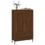 Aparador alto madera de ingeniería roble marrón 69,5x31x115 cm de , Aparadores - Ref: Foro24-830339, Precio: 71,33 €, Descuen...