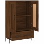 Aparador alto madera de ingeniería roble marrón 69,5x31x115 cm de , Aparadores - Ref: Foro24-830339, Precio: 71,33 €, Descuen...