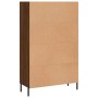 Aparador alto madera de ingeniería roble marrón 69,5x31x115 cm de , Aparadores - Ref: Foro24-830339, Precio: 71,33 €, Descuen...
