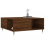 Mesa de centro madera contrachapada roble marrón 80x80x36,5 cm de , Mesas de centro - Ref: Foro24-830779, Precio: 74,14 €, De...