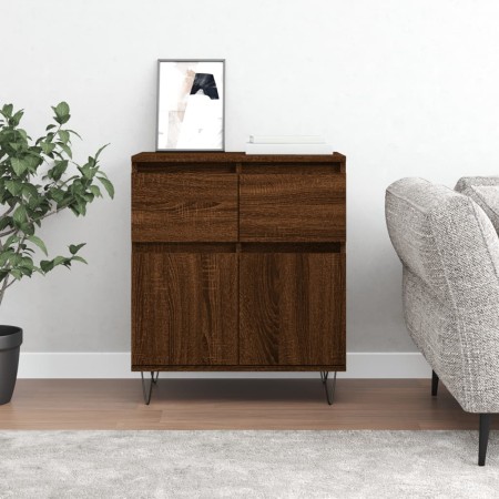 Aparador madera contrachapada marrón roble 60x35x70 cm de , Aparadores - Ref: Foro24-831123, Precio: 69,13 €, Descuento: %