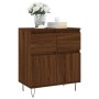Aparador madera contrachapada marrón roble 60x35x70 cm de , Aparadores - Ref: Foro24-831123, Precio: 69,13 €, Descuento: %