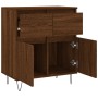 Aparador madera contrachapada marrón roble 60x35x70 cm de , Aparadores - Ref: Foro24-831123, Precio: 69,13 €, Descuento: %