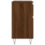 Aparador madera contrachapada marrón roble 60x35x70 cm de , Aparadores - Ref: Foro24-831123, Precio: 69,13 €, Descuento: %