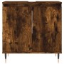 Armario de baño madera de ingeniería roble ahumado 58x33x60 cm de , Muebles de baño - Ref: Foro24-831577, Precio: 56,62 €, De...