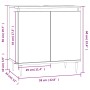 Armario de baño madera de ingeniería roble ahumado 58x33x60 cm de , Muebles de baño - Ref: Foro24-831577, Precio: 56,62 €, De...