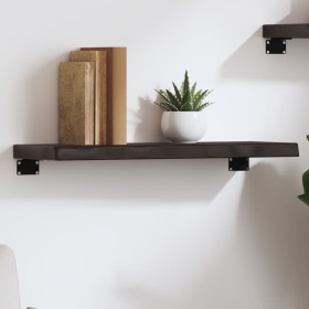 Estante de pared madera roble tratada marrón oscuro 60x20x4 cm de , Estantes y estanterías - Ref: Foro24-363762, Precio: 35,1...