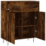 Aparador de madera de ingeniería roble ahumado 69,5x34x90 cm de , Aparadores - Ref: Foro24-827977, Precio: 83,20 €, Descuento: %